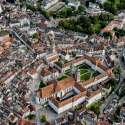 Old Town, Old Town / UNESCO Collegiate Church, view, drone, drone shots, city center, cathedral, monastery square, aerial view, aerial view, St.Gallen, UNESCO World Heritage Site, panoramic view